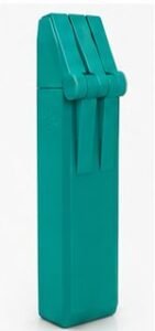 boitier étiquettes turquoise